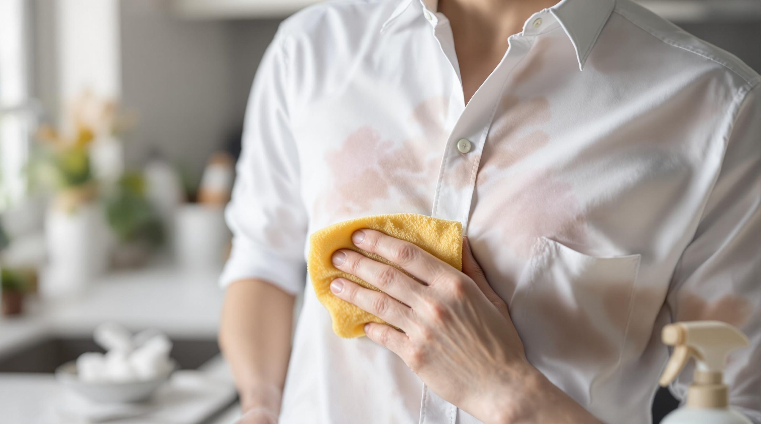 Comment enlever une tache sur une chemise blanche